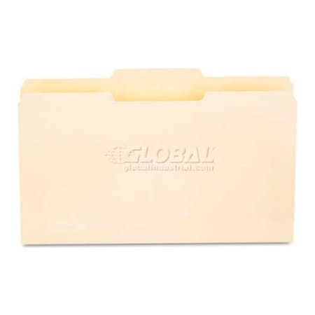 ¬Æ File Folders, 1/3 Cut Second Position, One-Ply Top Tab, Legal, Manila, 100/Box